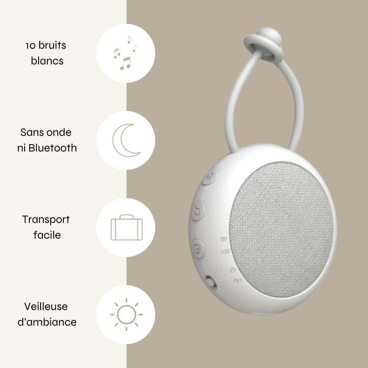 Machine à bruit blanc portable pour bébé